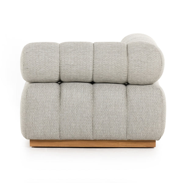 Roma Outdoor Sectional In Corner Pc In Ash