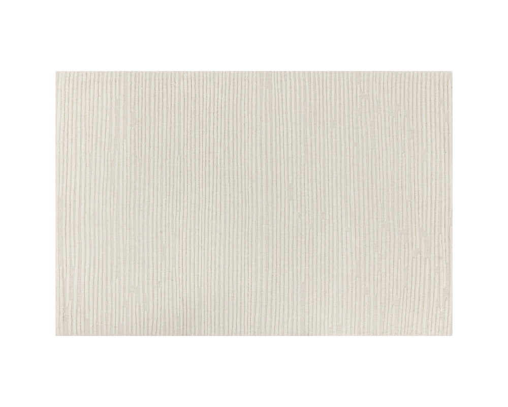 DEVA HAND-WOVEN RUG - IVORY - 6' X 9'