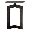 Deltoid Gunmetal Accent Table