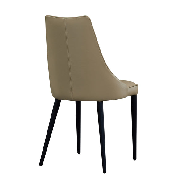 Milano Leather Dining Chair in Tan