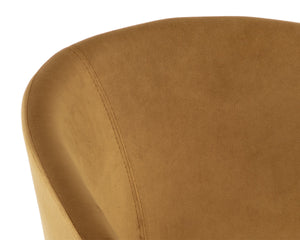 THATCHER DINING ARMCHAIR - BLACK - GOLD SKY