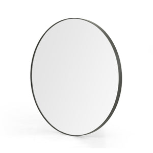 Bellvue Round Mirror In Rustic Black