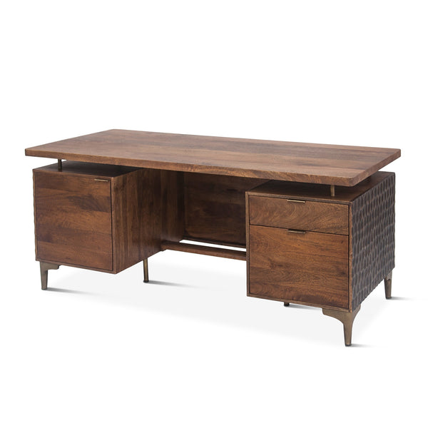 Two Tone Office Desk 66in