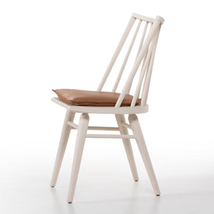 Lewis Windsor Chair W Cushion In Off White