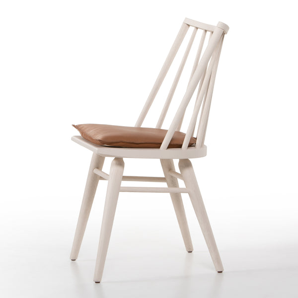 Lewis Windsor Chair W Cushion In Off White