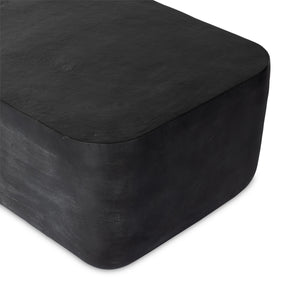 Basil Outdoor Rectangle Coffee Table Large In Grey