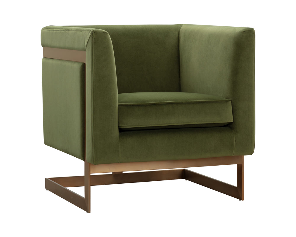 YVETTE ARMCHAIR - GOLD - MEG OLIVE
