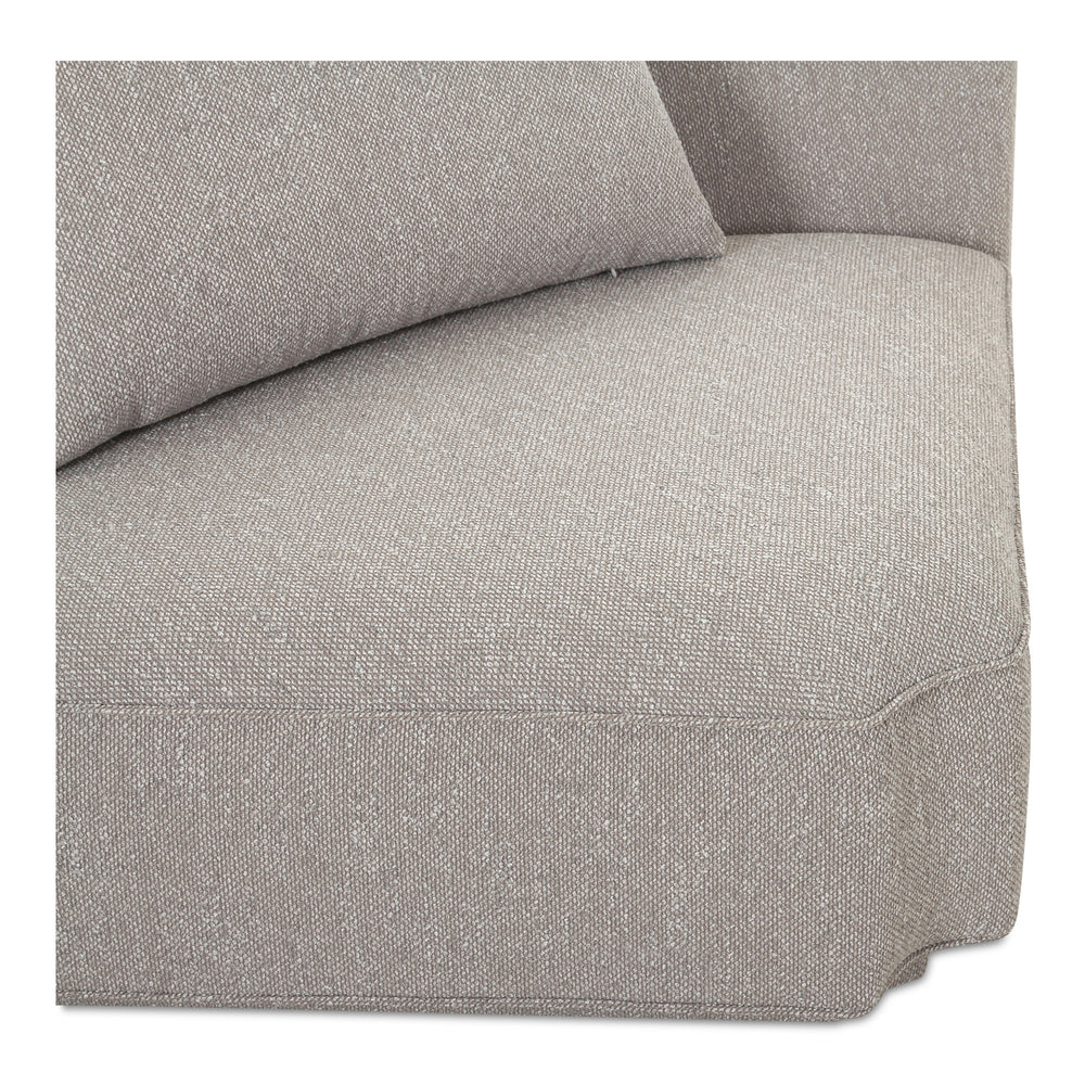 Moe's Rosello Corner Chair in Light Grey