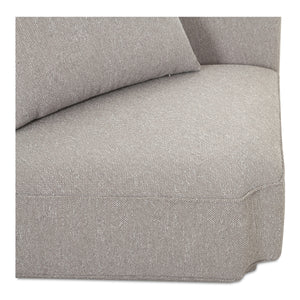 Moe's Rosello Corner Chair in Light Grey