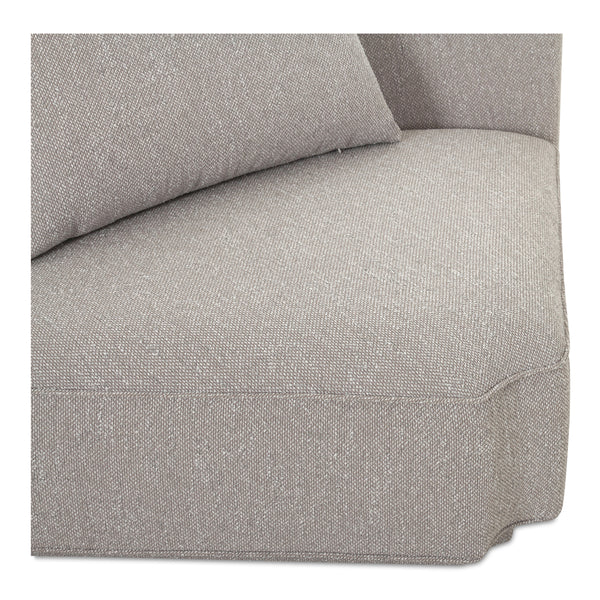 Moe's Rosello Corner Chair in Light Grey