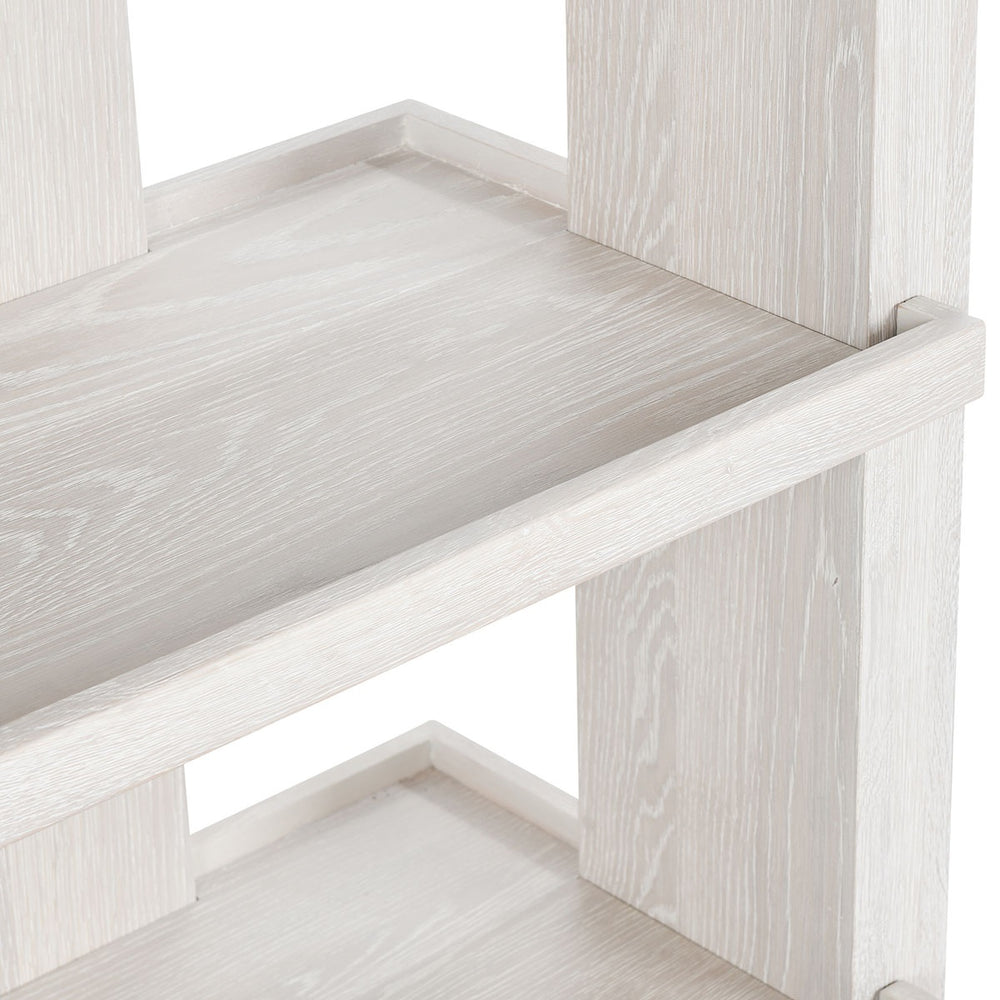 Doku Oak Wood Bookcase with Ample Shelving