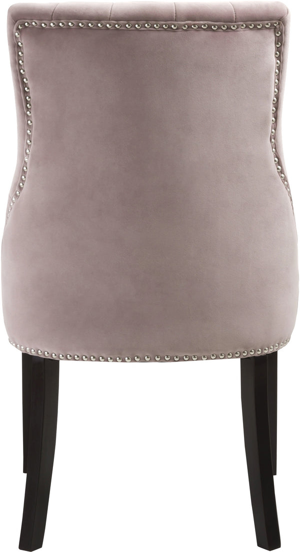 Tiffany Dining Chair In Pink Velvet