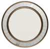 Coltrane Wood Round Wall Mirror, Antique Bronze