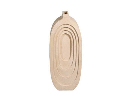 Sonic Round Vase, Sandstone, Natural Tall