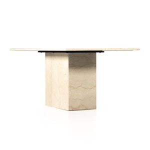 Arum Dining Table In Cream Marble