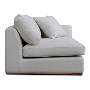 Moe's Rue Right Arm Facing Chair Off White