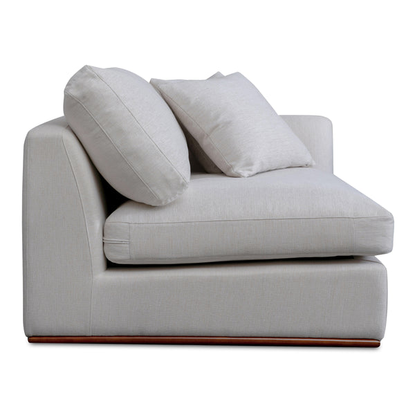 Moe's Rue Right Arm Facing Chair Off White