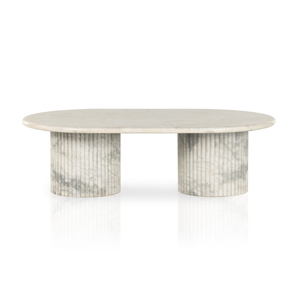 Oranda Coffee Table in Polished White