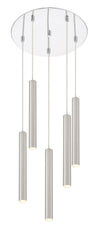 Forest 5 Light Island/Billiard in Chrome Finish