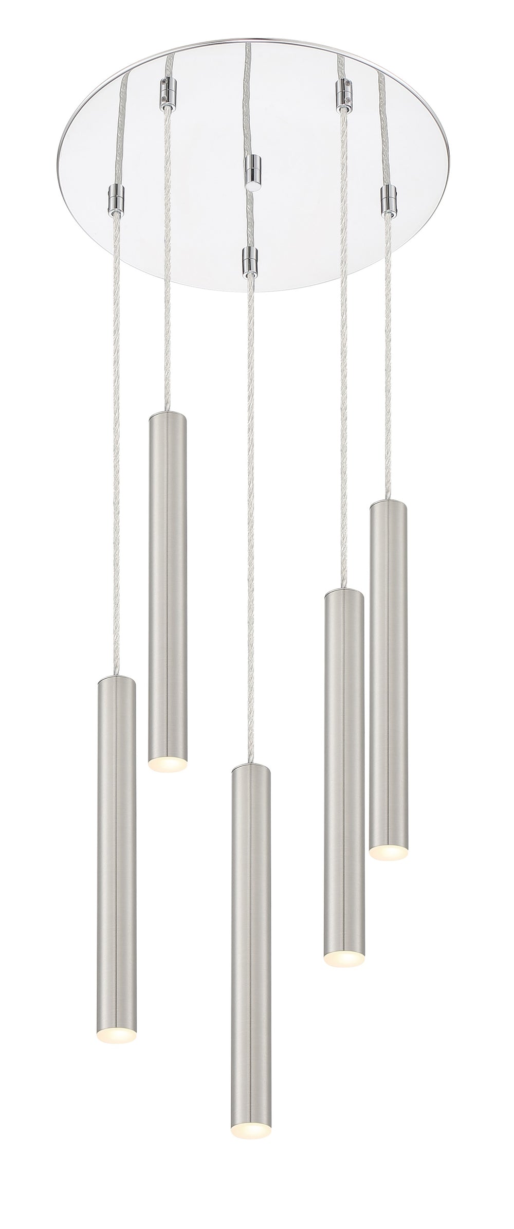 Forest 5 Light Island/Billiard in Chrome Finish
