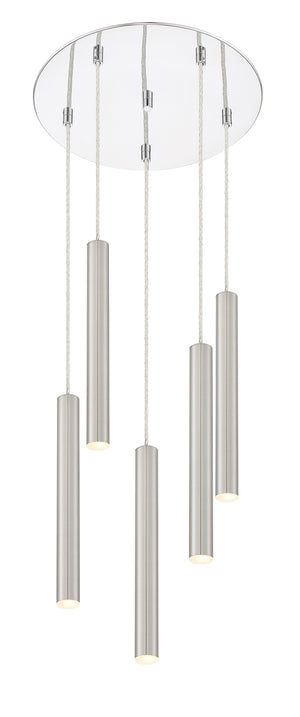 Forest 5 Light Island/Billiard in Chrome Finish