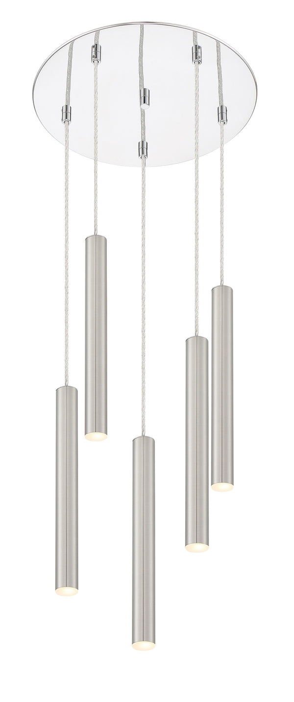 Forest 5 Light Island/Billiard in Chrome Finish