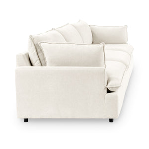 Caplan 3-Piece Sectional in Elite-Ivory with Deep Seating
