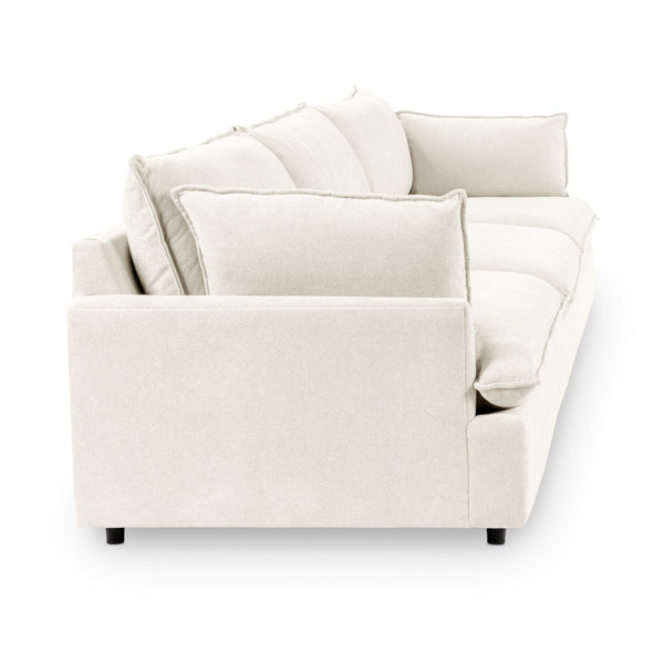 Caplan 3-Piece Sectional in Elite-Ivory with Deep Seating