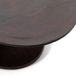 Simone Oval Coffee Table In Antique Rust