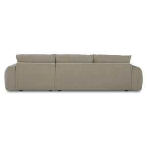 Moe's Berga Sectional Right in Grey Pebble