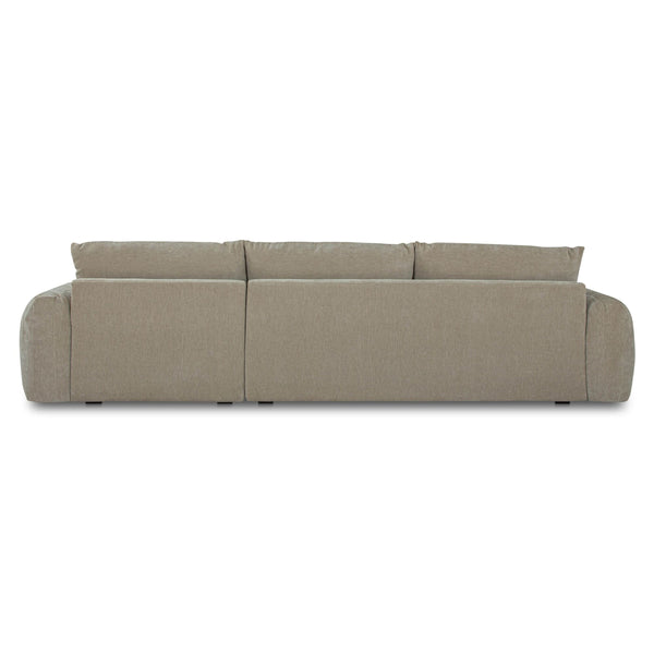 Moe's Berga Sectional Right in Grey Pebble