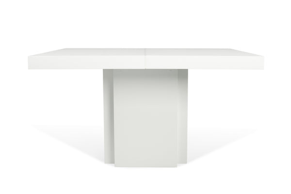 dusk 51" dining table in high gloss white