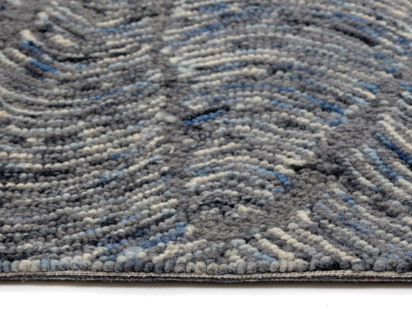 Corfu Hand-tufted Rug - Blue / Charcoal - 8' X 10'