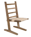 Salam Teak and Rope Chair with Clear Coat Flat Finish