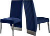 Stanley Dining Chair In Navy Velvet and Chrome