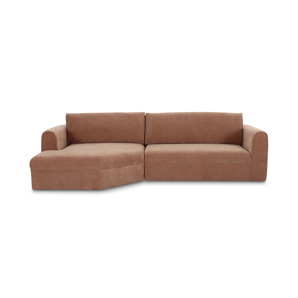 Moe's Madrid Left Sectional in Heritage Pink