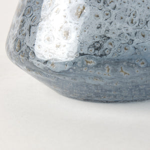 Robyn Short Blue Glass Vase