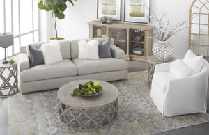 Faye Slipcover Swivel Club Chair
