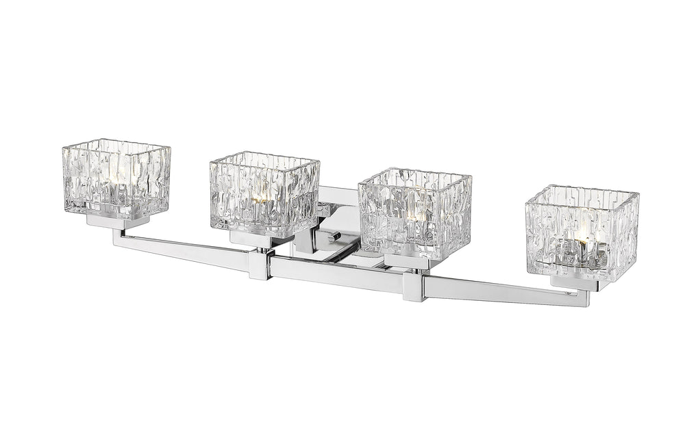 Rubicon 4 Light Vanity in Chrome Finish