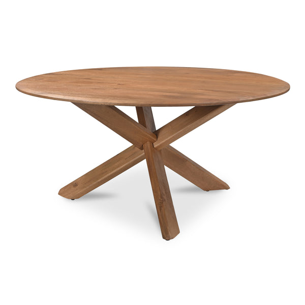 Moe's Wesley Dining Table Vintage Brown Mango Wood