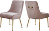 Irvin Dining Chair In Pink Velvet