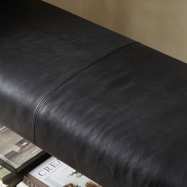 Brickel Backless Bench In Heirloom Black