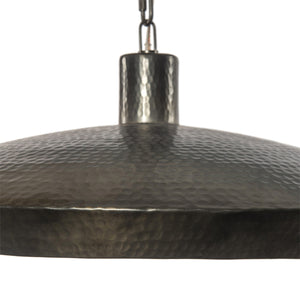 Eldon Pendant In Hammered Dark Antique Brass And Dark Antique Brass