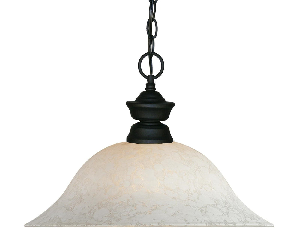 Pendant Lights 1 Light Pendant in Matte Black Finish