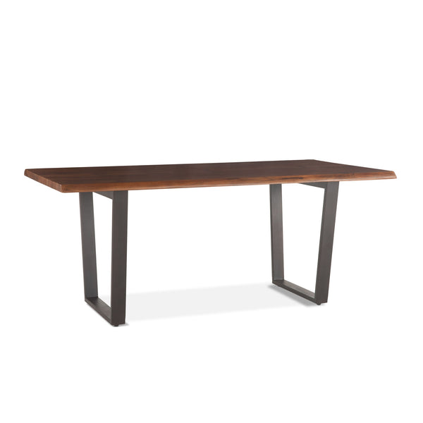 Loft 72-Inch Acacia Wood Dining Table in Dark Walnut Finish