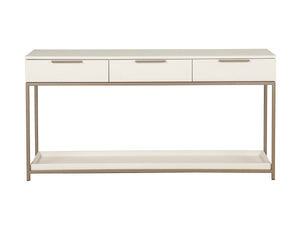 REBEL CONSOLE TABLE WITH DRAWERS - CHAMPAGNE GOLD - CREAM