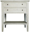 Oxford 2-Drawer Side Table, White Wash