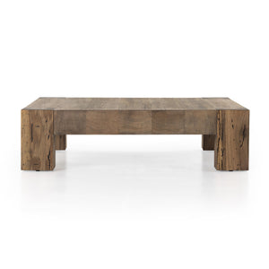 Abaso Coffee Table In Rustic Wormwood Oak