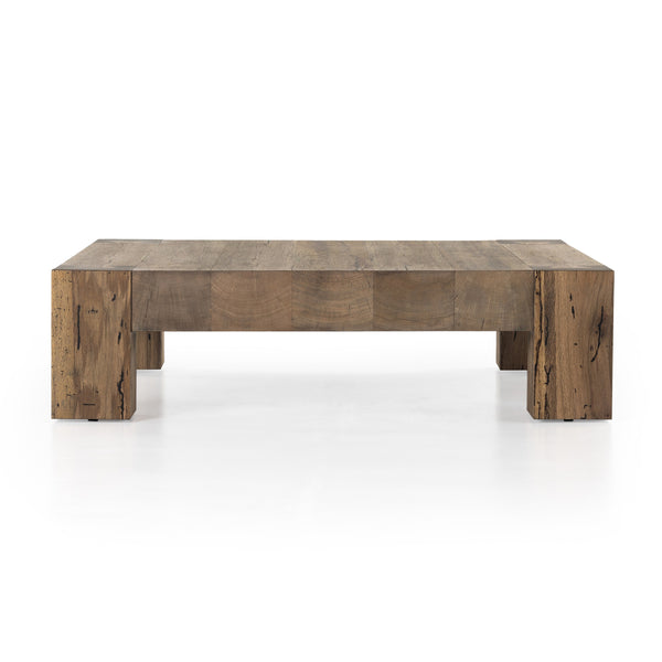 Abaso Coffee Table In Rustic Wormwood Oak