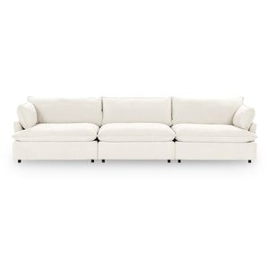 Caplan 3-Piece Sectional in Elite-Ivory with Deep Seating
